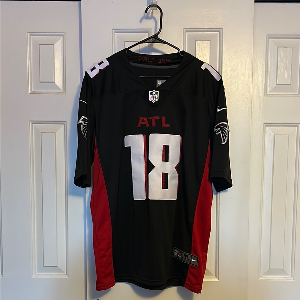 Nike Falcons Black and Red Jersey